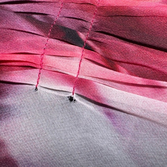 Abstract Pink and Purple Blouse - Picture 3 of 6